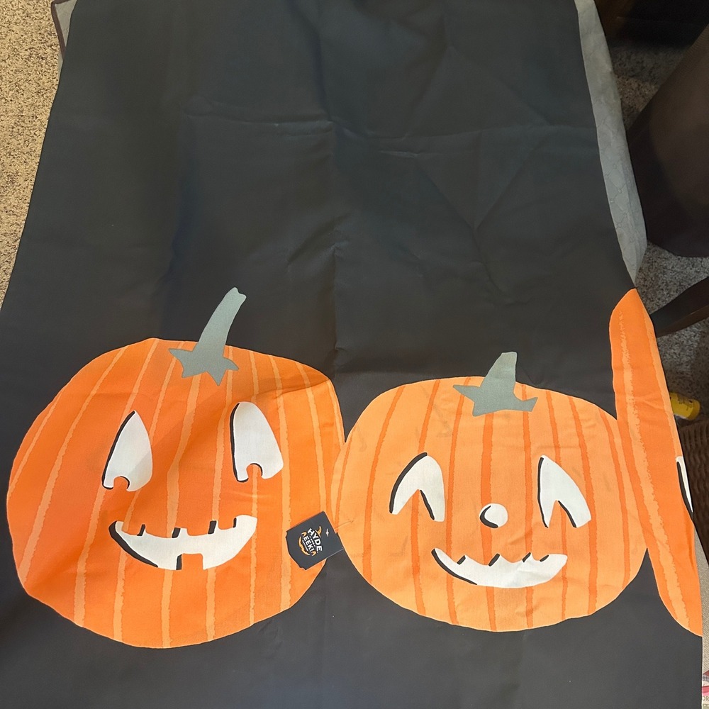 Hyde and Eek Jack O Lantern Glow In The Dark Halloween Shower Curtain 72x72